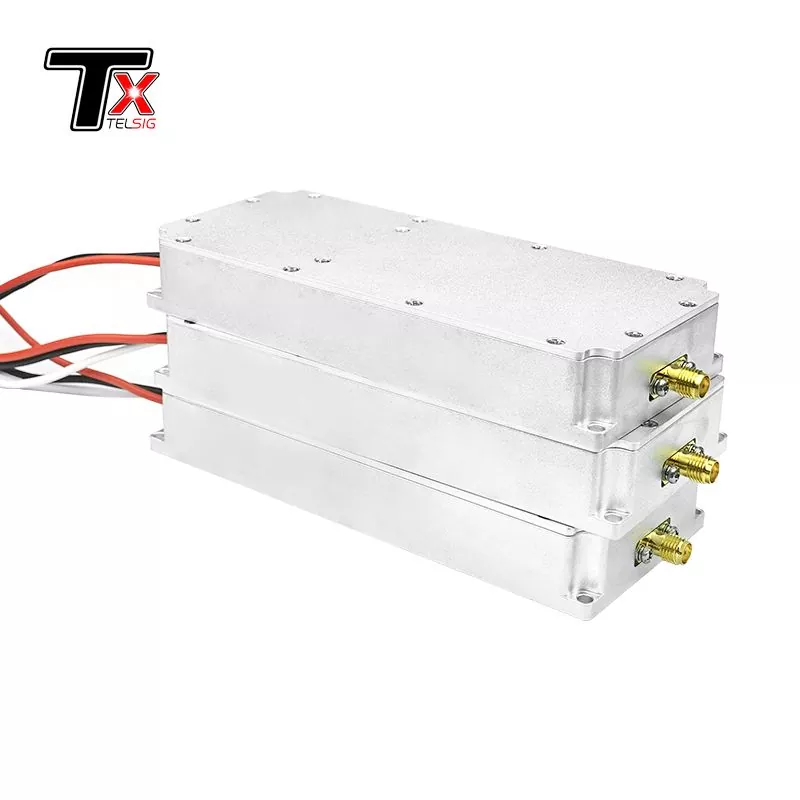 GaN Circulator ဖြင့် 50W 2.4G 1.2G UAV ရေဒီယို အချက်ပြပိတ်ဆို့ခြင်း မော်ဂျူး